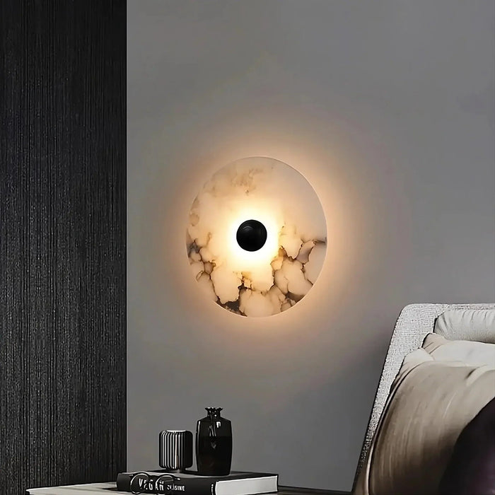 Wall Sconces & Wall Lighting Guide: Types, Styles and Where to Use Them featuring Moonshade Natural Marble Wall Sconce