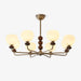 Orb Walnut Chandelier-DWHOME