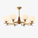 Celeste Sphere Walnut Chandelier-DWHOME