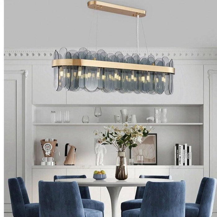 Chandelier en éclats ovales de style moderne - DWHOME