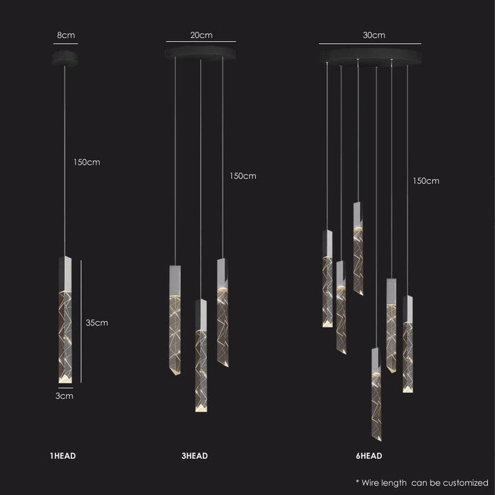 Modern Style Crystal Bars Chandelier-DWHOME