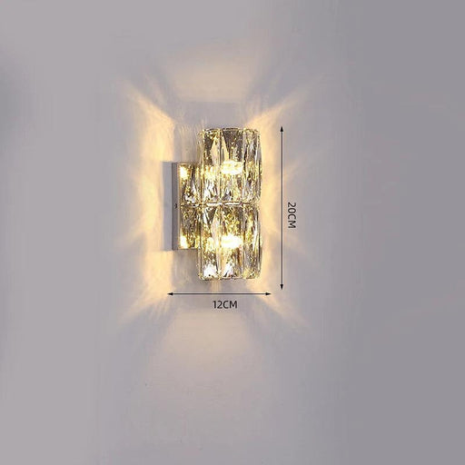 Bacci Crystal Wall Light Sconce-DWHOME