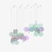 Clouds Iridescent Disc Chandelier - 