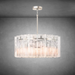 Lattace Clear Glass Round Chandelier 36''48"-DWHOME