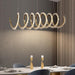 Rorie Modern Rock Crystal Spiral Chandelier, Island Chandelier-DWHOME