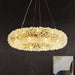 Di Leone Crystal Ring Chandelier-DWHOME