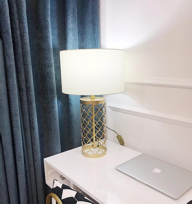 Openwork Metal Table Lamp-DWHOME