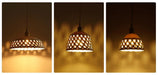 Openwork Ceramic Pendant Swag Light-DWHOME