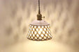 Openwork Ceramic Pendant Swag Light-DWHOME