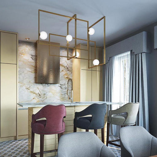 Mondrian Glass Ceiling Light-DWHOME