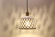 Openwork Ceramic Pendant Swag Light-DWHOME