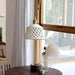 Openwork Ceramic Pendant Swag Light-DWHOME