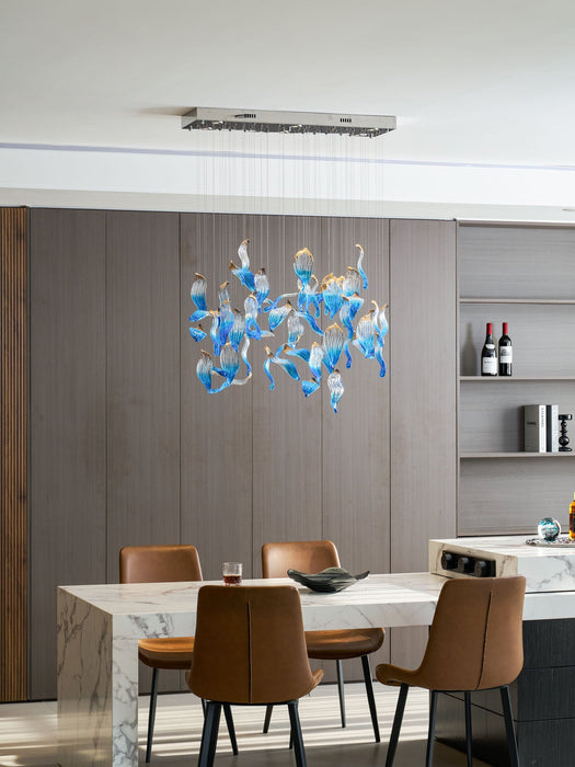 Ocean Drift Blown Glass Customize Chandelier - Vakkerlight