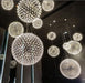 Silver Spark Ball Pendant Light-DWHOME