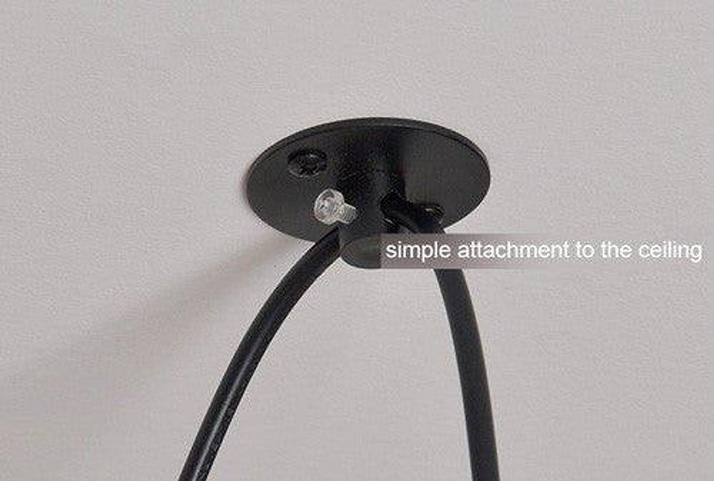 10 head Edison Bare Bulb Pendant Light in Black-DWHOME
