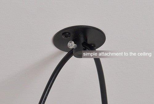 10 head Edison Bare Bulb Pendant Light in Black - DWHOME