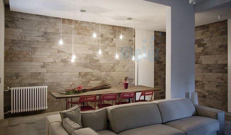 10 head Edison Bare Bulb Pendant Light Chandelier in White - DWHOME