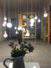 10 head Edison Bare Bulb Pendant Light Chandelier in White - DWHOME