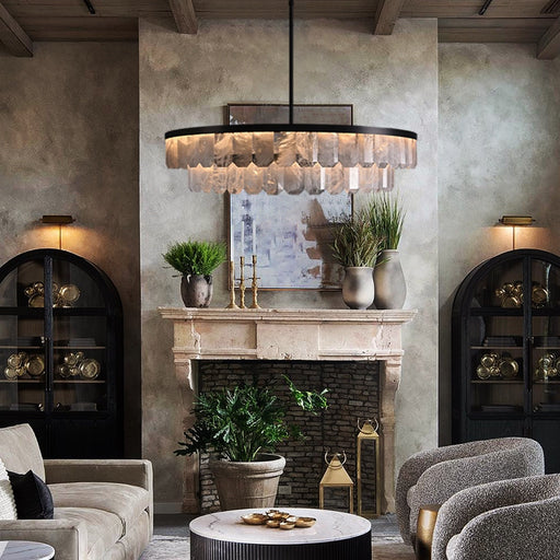 Rolantis Double Rock Crystal Chandelier-DWHOME