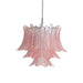 Murano Pink Glass Leaf Chandelier-DWHOME