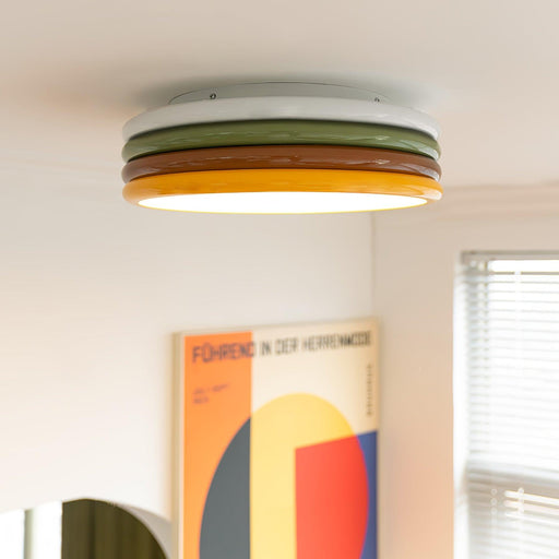 Yupizza Modern Colourful Ring Stacks Ceiling Lamp - DWHOME