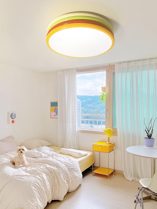 Yupizza Modern Colourful Ring Stacks Ceiling Lamp - DWHOME