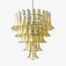 Amber Murano Glass Petals Chandelier-DWHOME