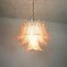 Murano Pink Glass Leaf Chandelier-DWHOME