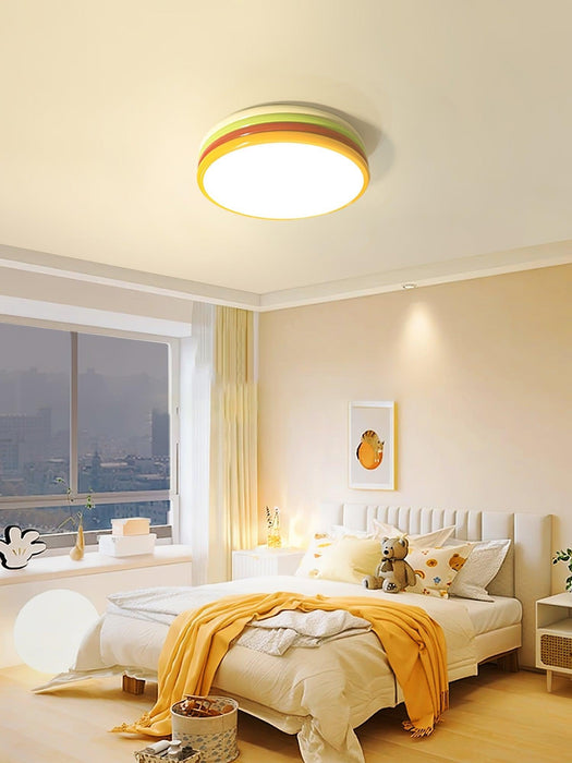 Yupizza Modern Colourful Ring Stacks Ceiling Lamp - DWHOME