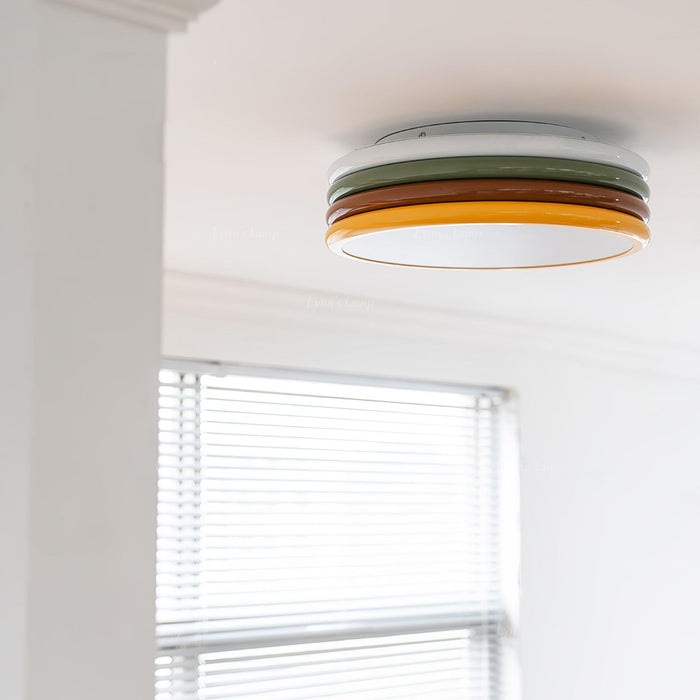 Yupizza Modern Colourful Ring Stacks Ceiling Lamp - DWHOME