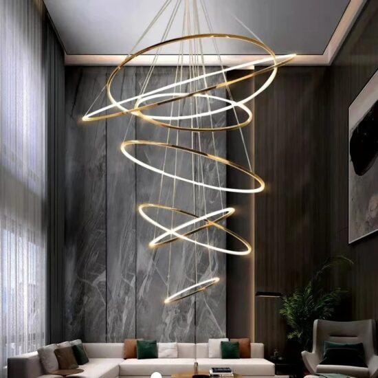 Laloopor Multiple Rings Pendant Light - DWHOME