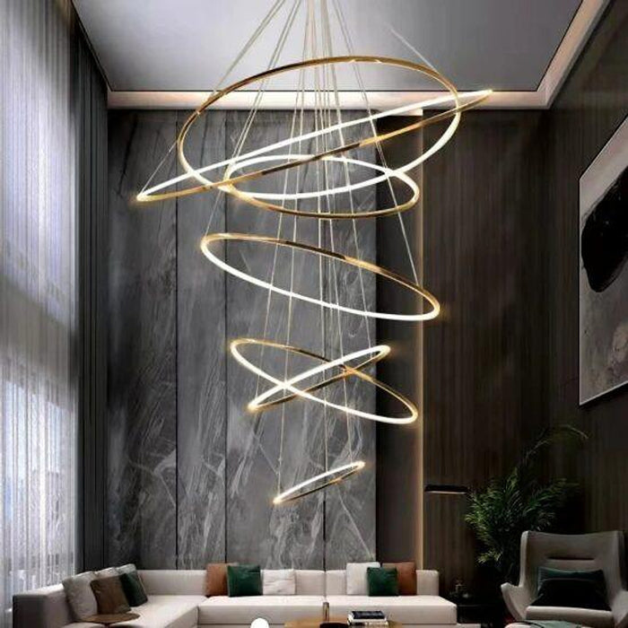 Laloopor Multiple Rings Pendant Light-DWHOME
