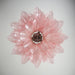Murano Pink Glass Leaf Chandelier-DWHOME
