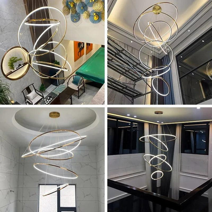 Laloopor Multiple Rings Pendant Light - DWHOME