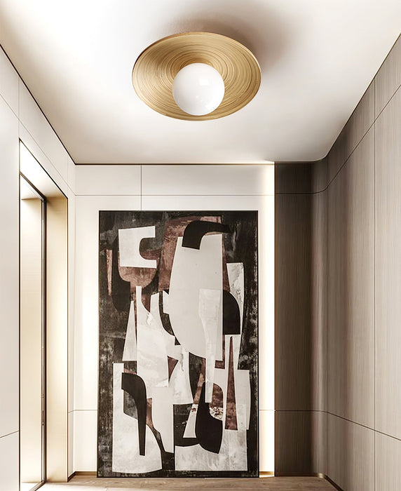 Soluna Wood Ceiling Light-DWHOME