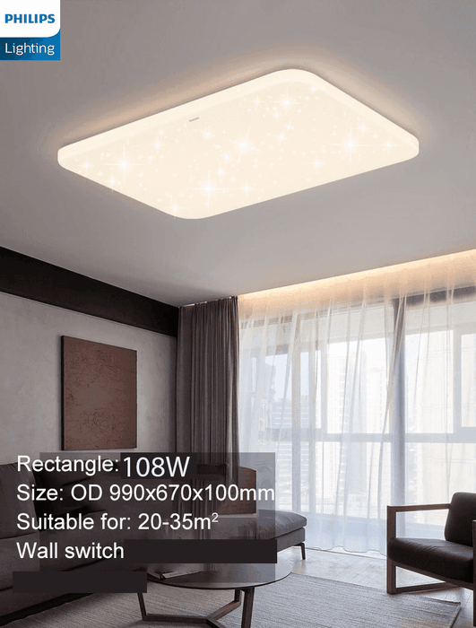 Philips LED CL830 Ceiling Light Round Rectangle Tunable Light With Simple Nordic Design Modern Atmosphere - DWHOME
