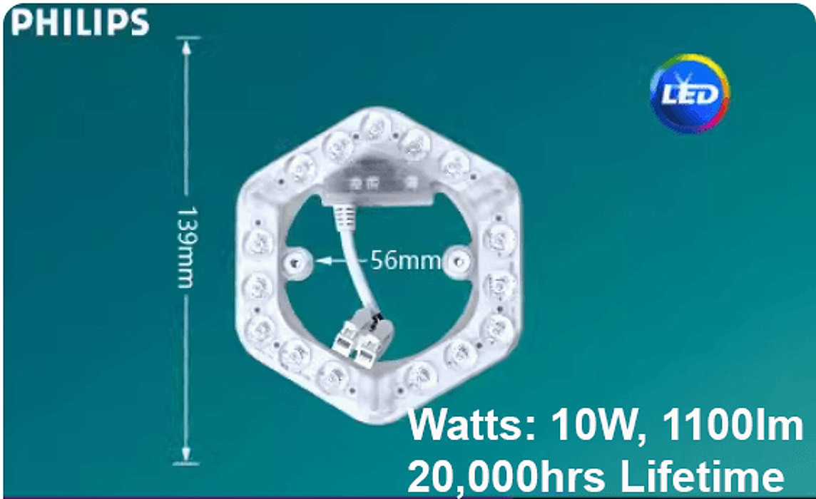 Philips LED Ceiling Lamp Module Only Circle Shape Energy-Saving Lamp-DWHOME