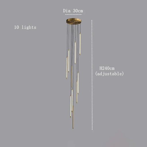 Grande Brass Entryway Pendant Light Fixture-DWHOME