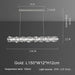 60" Bacci Modern Crystal Dining Room Chandelier - DWHOME