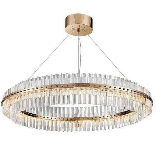 Gold Plated LED Wheel Crystal Chandelier By Morsale - DWHOME