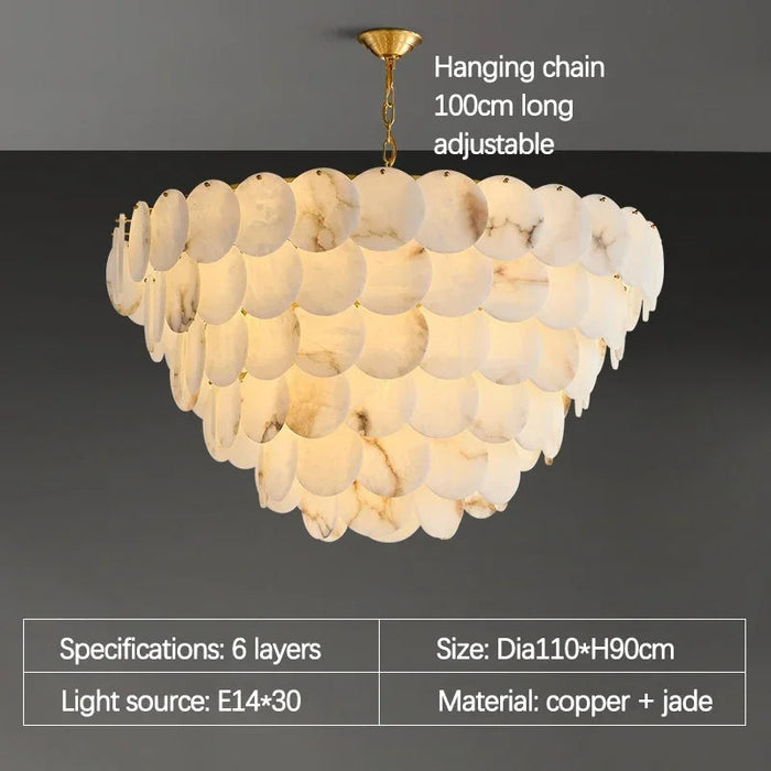 Bordwell Marble Chandelier-DWHOME