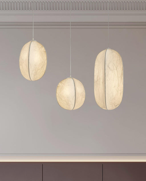 Lilian Silk Sphere Pendant Lamp-DWHOME