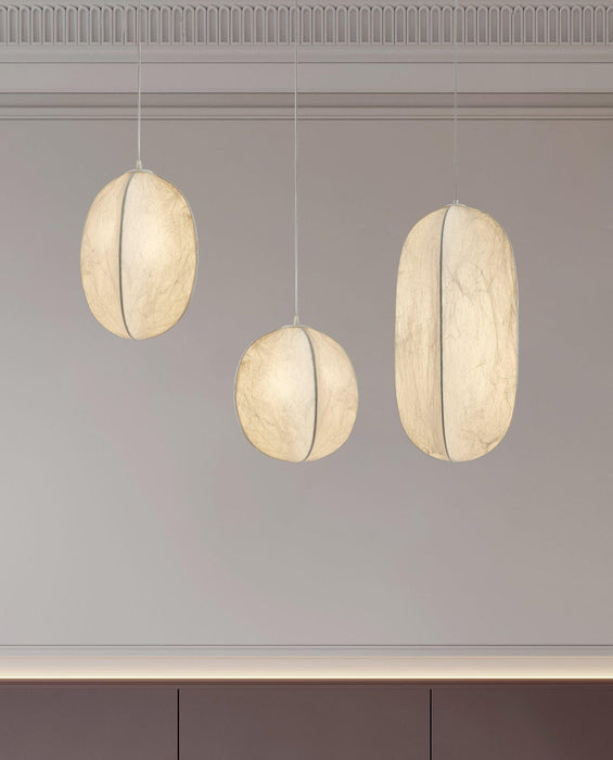 Lilian Silk Sphere Pendant Lamp-DWHOME