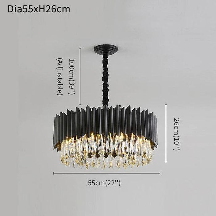 Lugano Crystal Chandelier-DWHOME