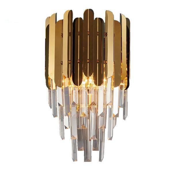 Legance Gold Plated Crystal Wall Sconce - DWHOME
