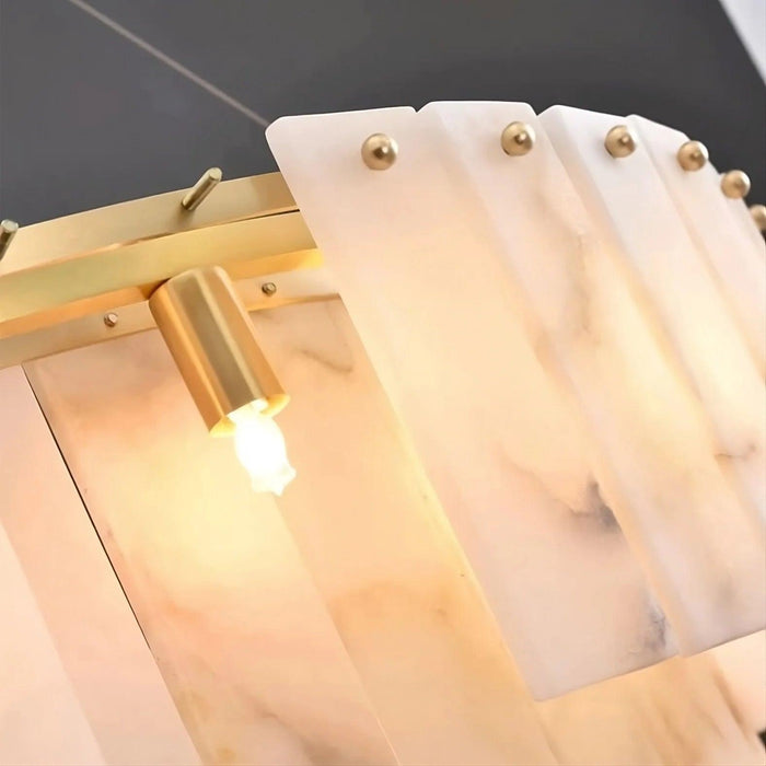 Moonshade Natural Marble Dining Room Chandelier-DWHOME