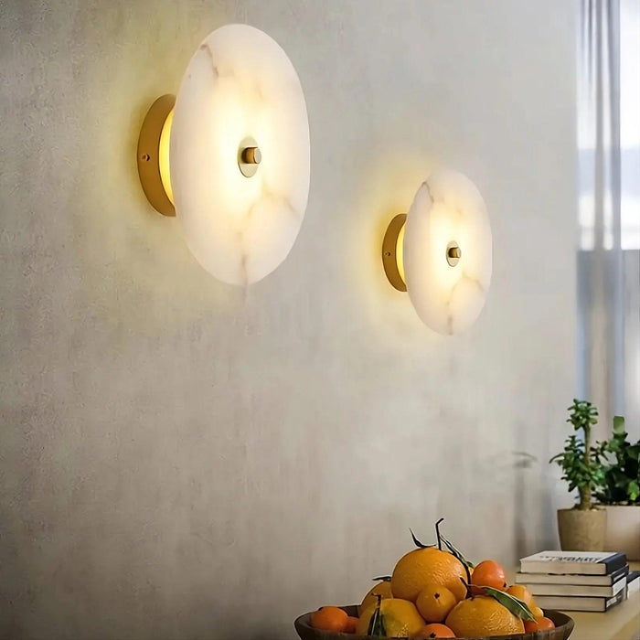 Moonshade Natural Marble Wall Sconce - DWHOME