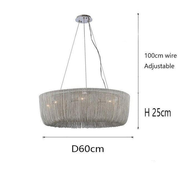 Cadena Chain Tassel Modern Chandelier-DWHOME