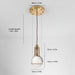 Opal round glass sphere midcentury pendant Light - DWHOME