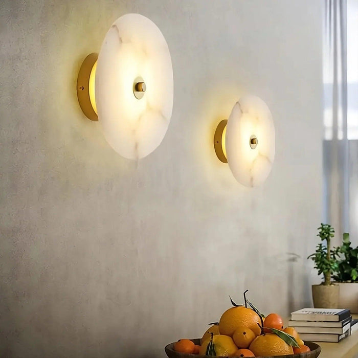 Moonshade Natural Marble Wall Sconce - DWHOME